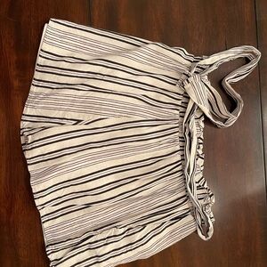 Altar'd State Black and Cream Striped Garment